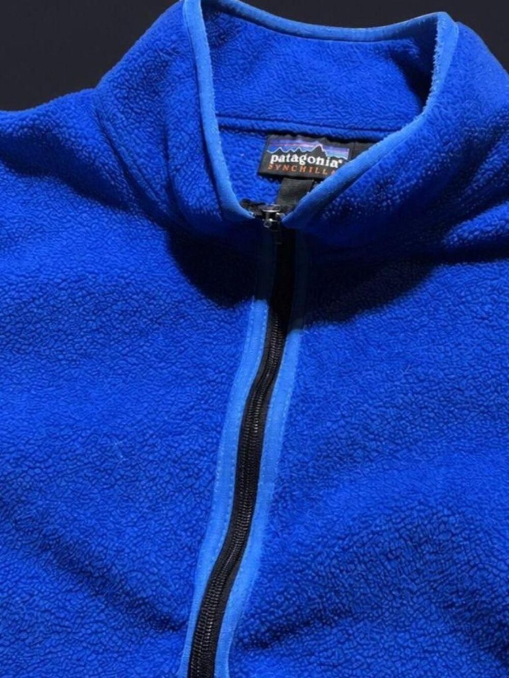 Patagonia Royal Blue Synchilla Half Zip Fleece Pullover XL
